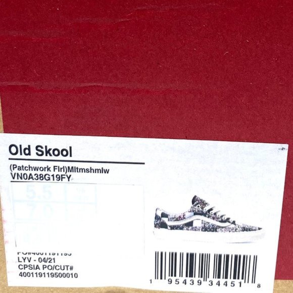 💖MEGA SALE💖VANS  OLD SKOOL Womens Casual Patchwork Floral Low   VN0A38G19FY - Picture 2 of 10